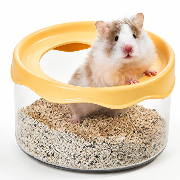360° Clear Hamster Sand Bath