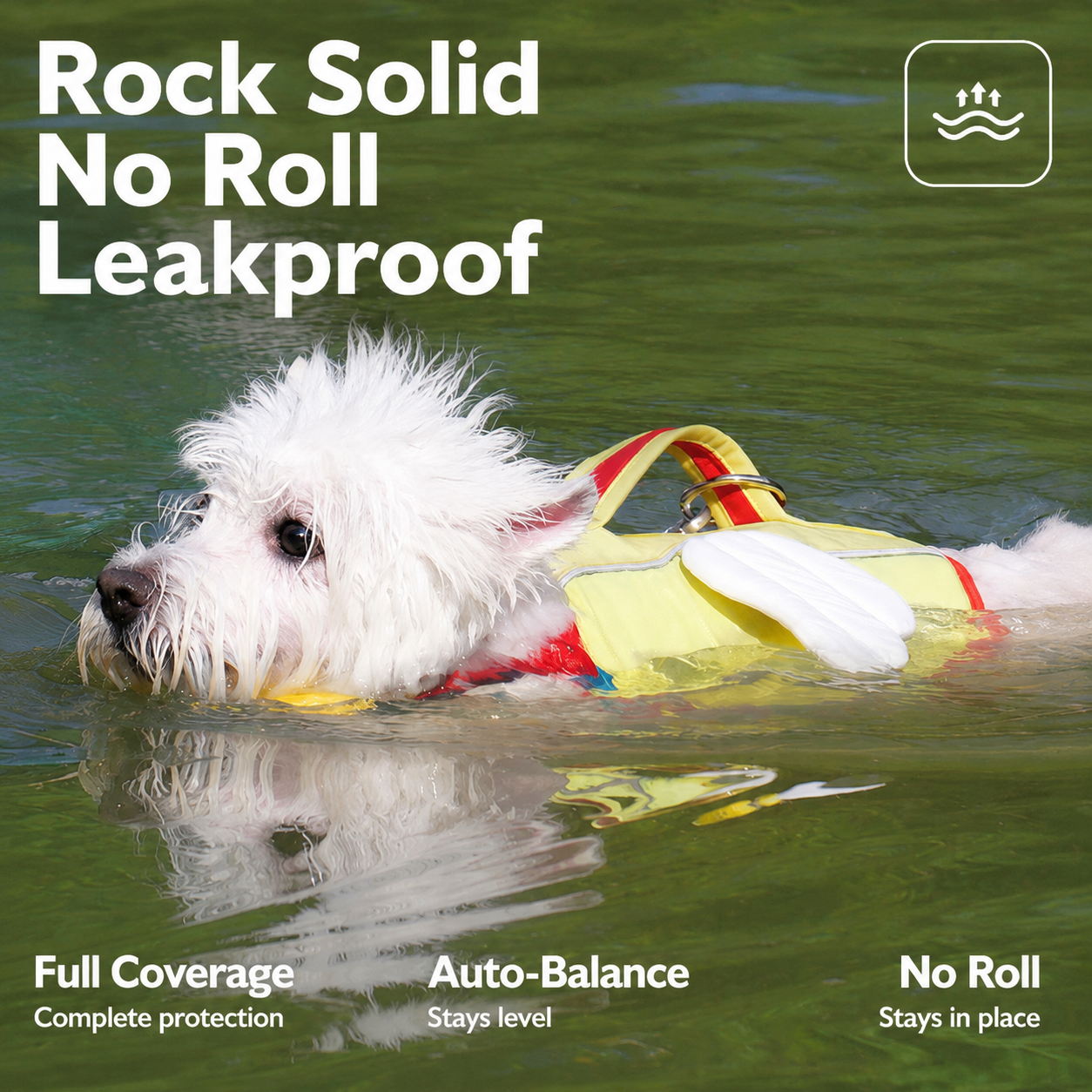 dog life jacket neck support