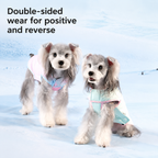 Reversible Dog Puffer Pastel