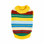 Retro Striped Knit Sweater