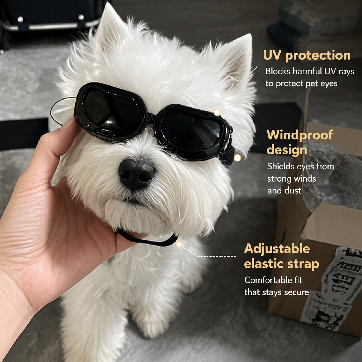 UV400 Dog Goggles Windproof