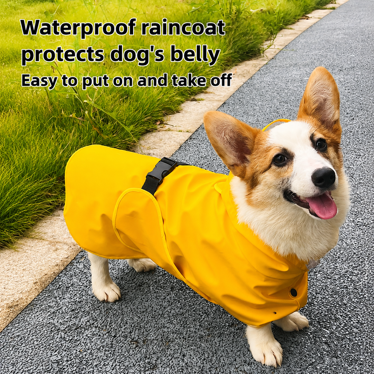 Waterproof Dog Raincoat Hood