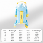 Waterproof Dog Rain Suit Visor