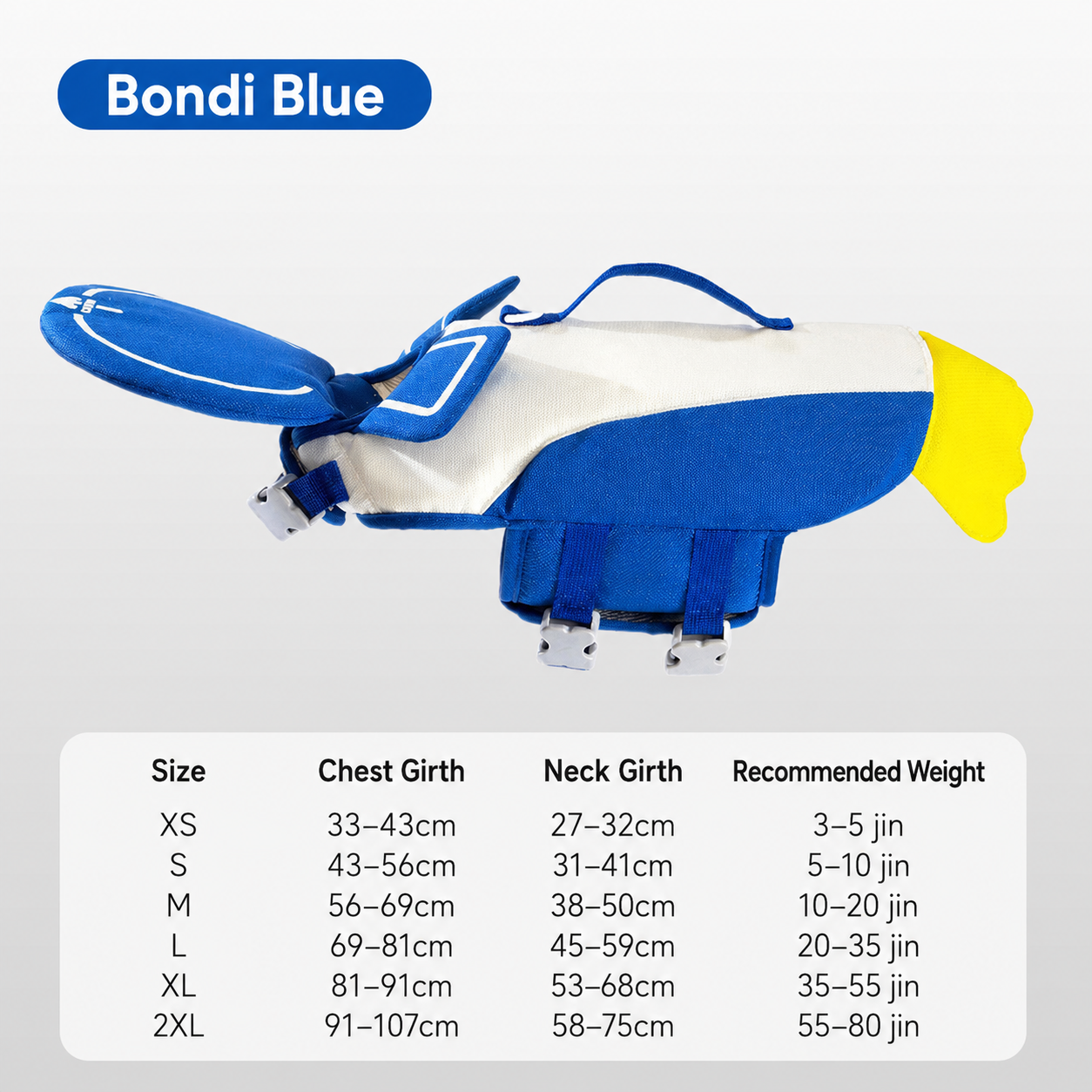 Dog Life Jacket Head Float