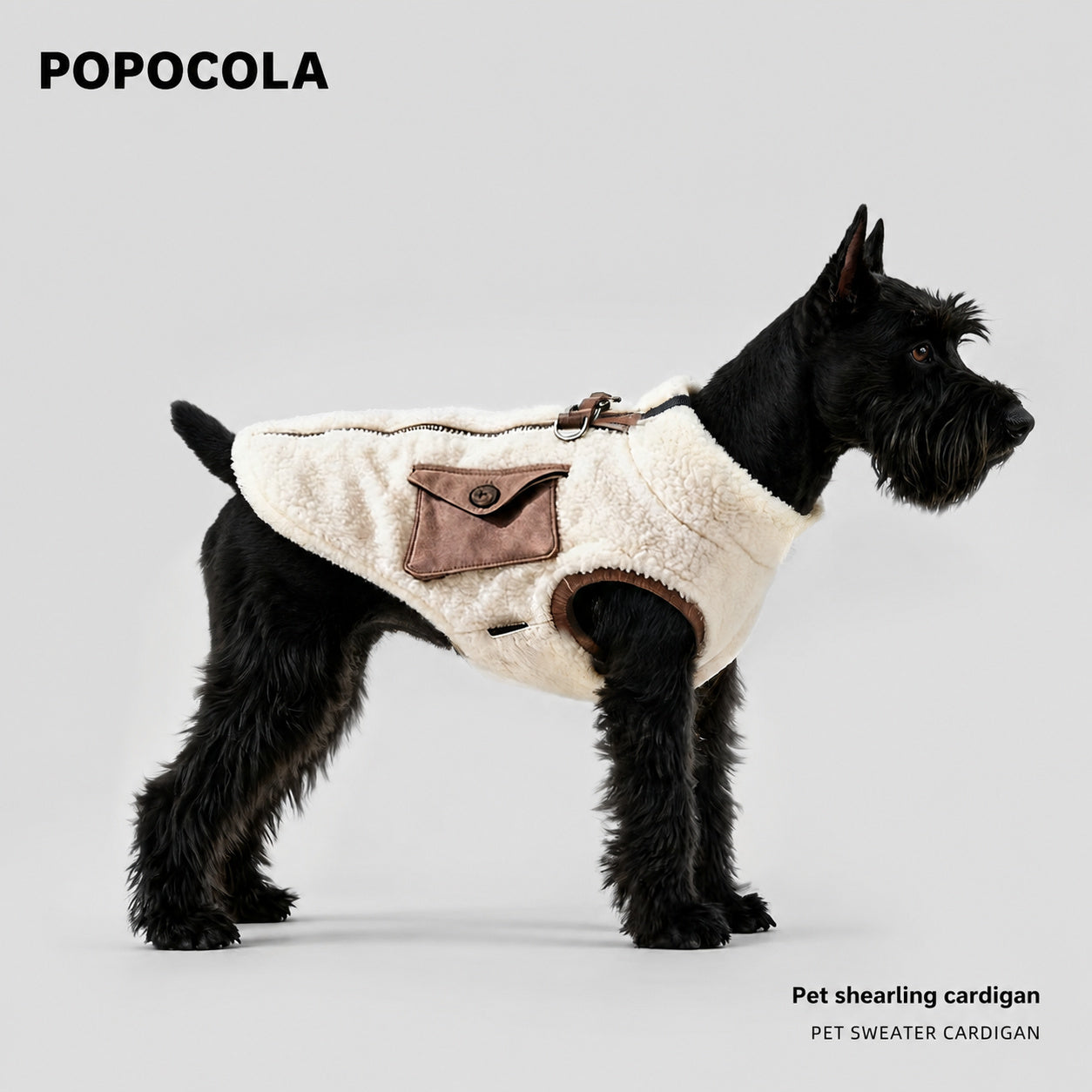 Sherpa Dog Jacket With Pocket