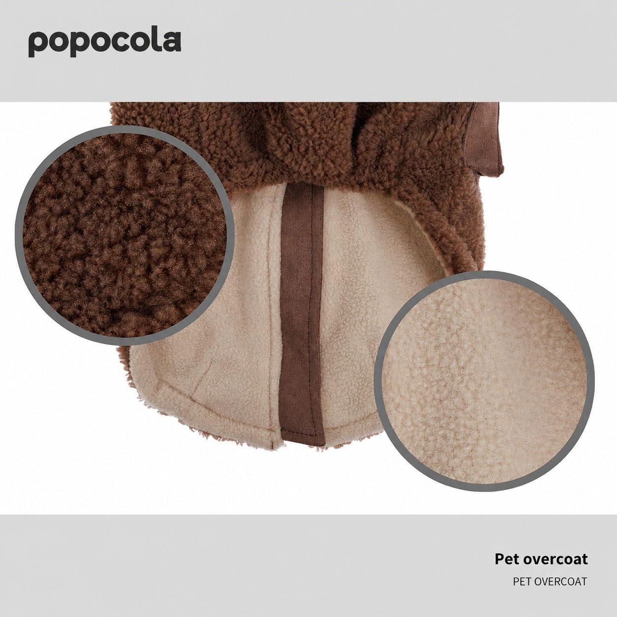Sherpa Dog Jacket With Pocket