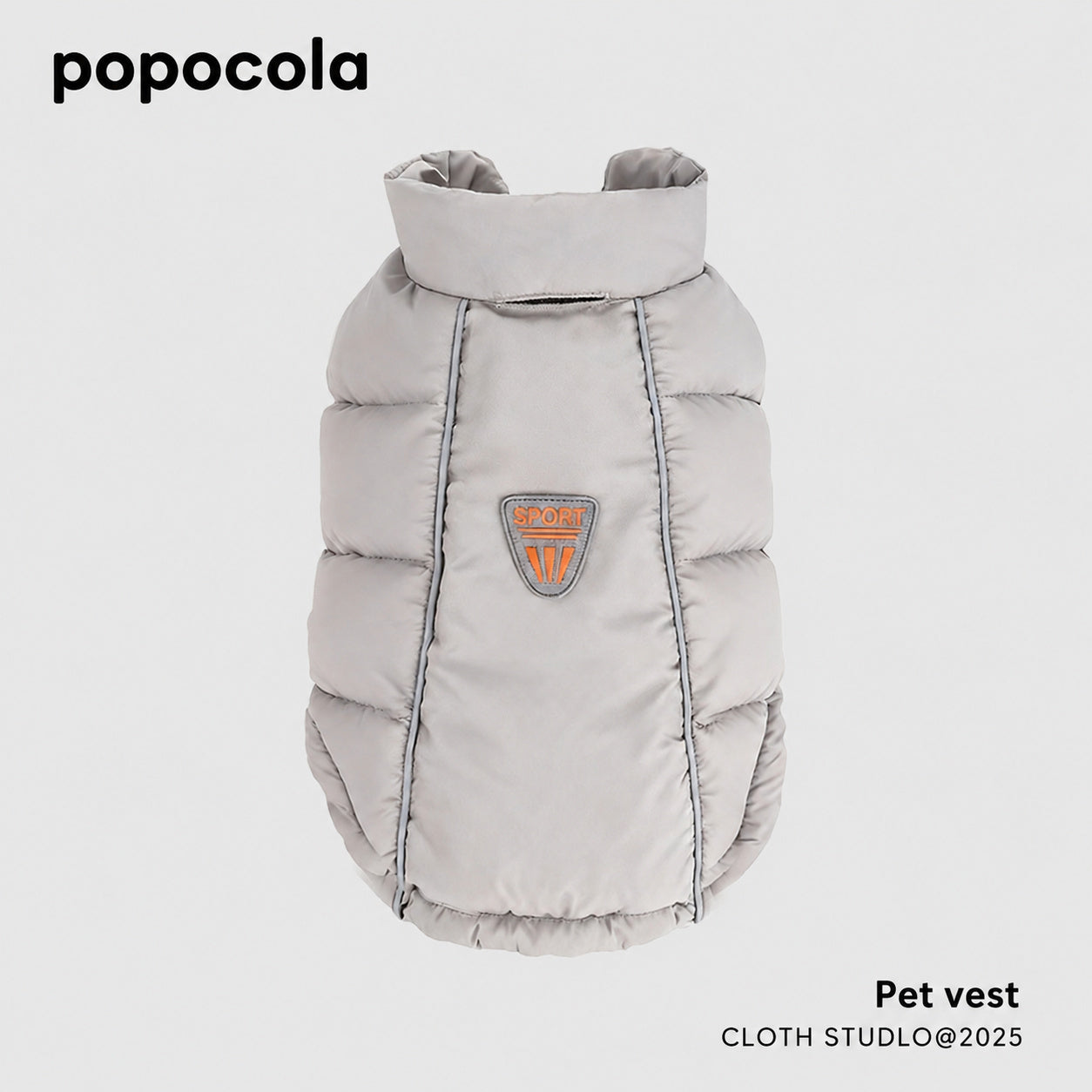 Reflective Puffer Dog Vest