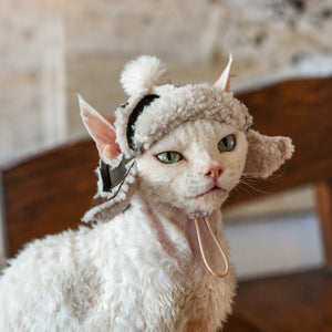 Sherpa Aviator Cat Hat