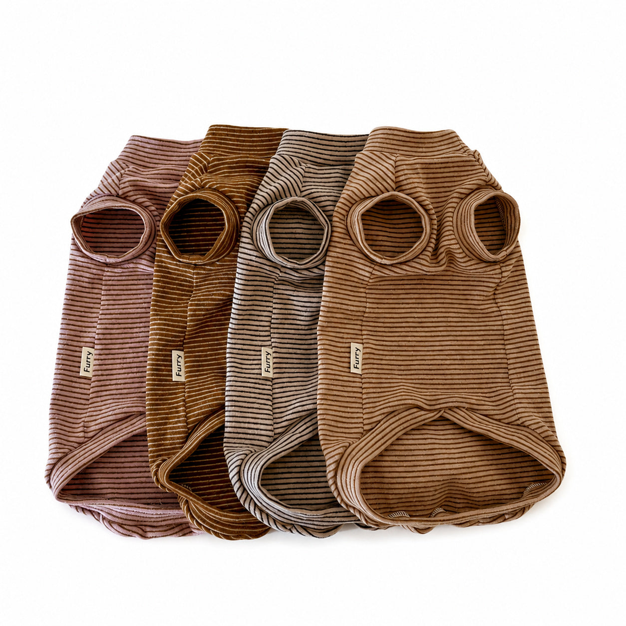 Brushed-cotton Stripe Cat Vest