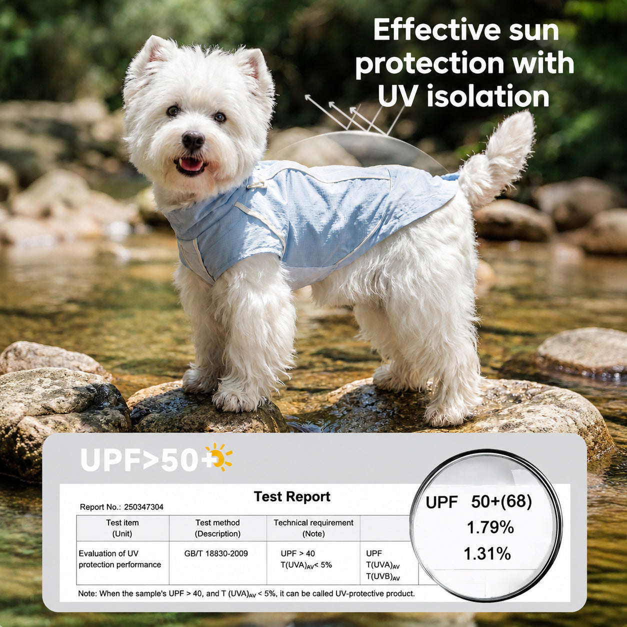 Airy Packable Dog Sun Vest