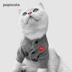 Knit Heart-eyes Pet Cardigan