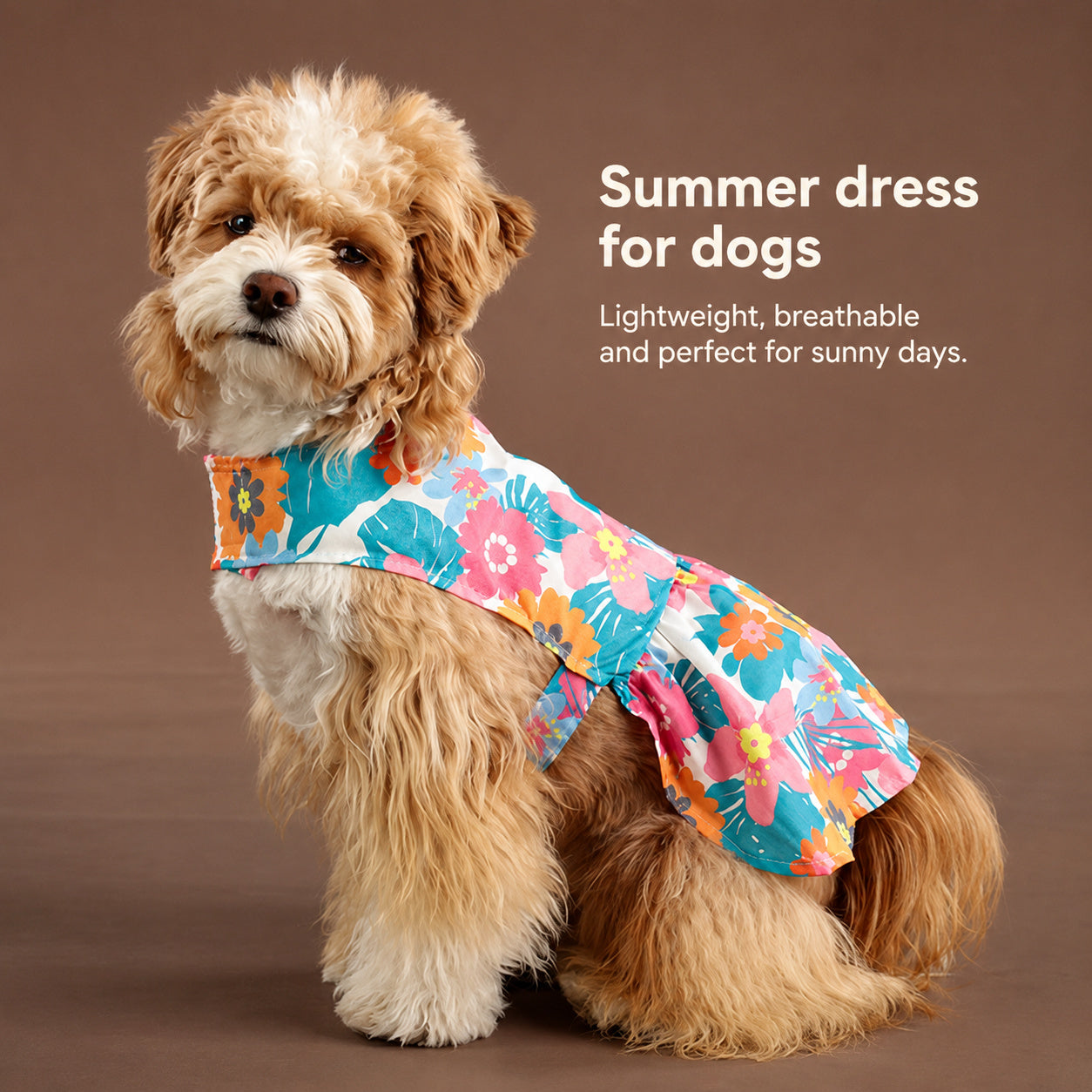 Hawaiian Floral Dog Sundress