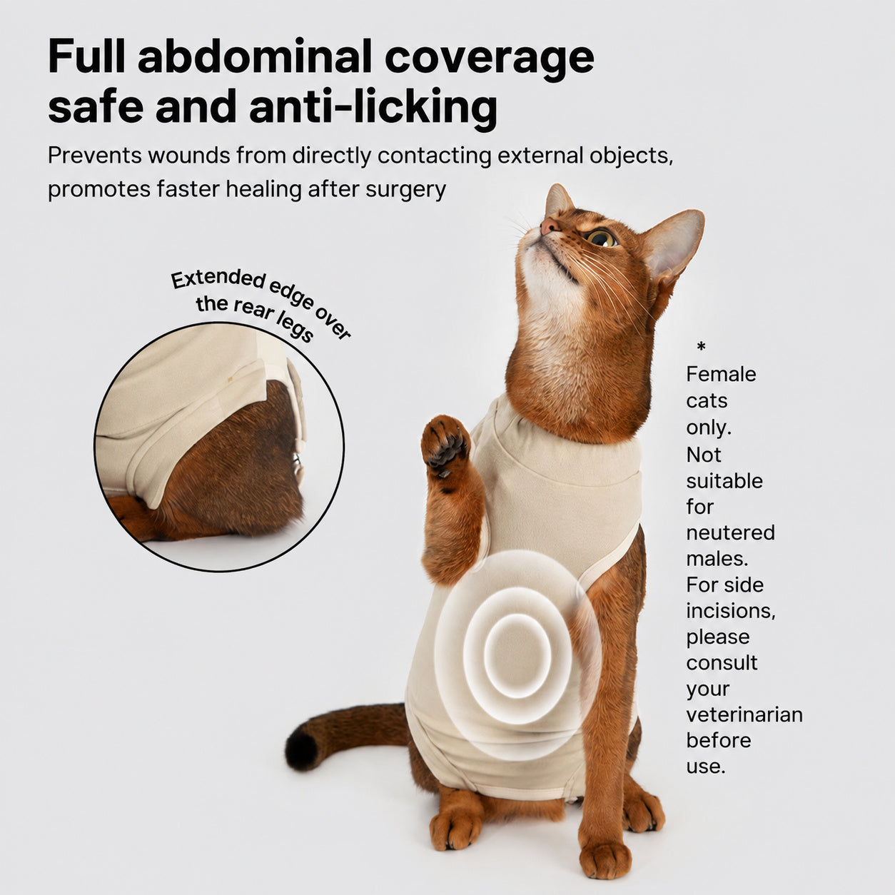 Breathable Recovery Bodysuit Cat