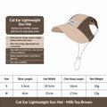 Ultralight Cat Sun Visor Hat