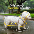 Hooded Waterproof Dog Raincoat