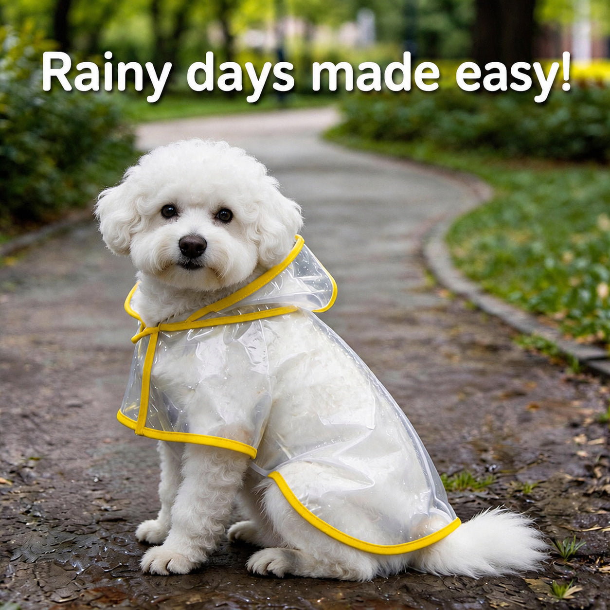 Hooded Waterproof Dog Raincoat