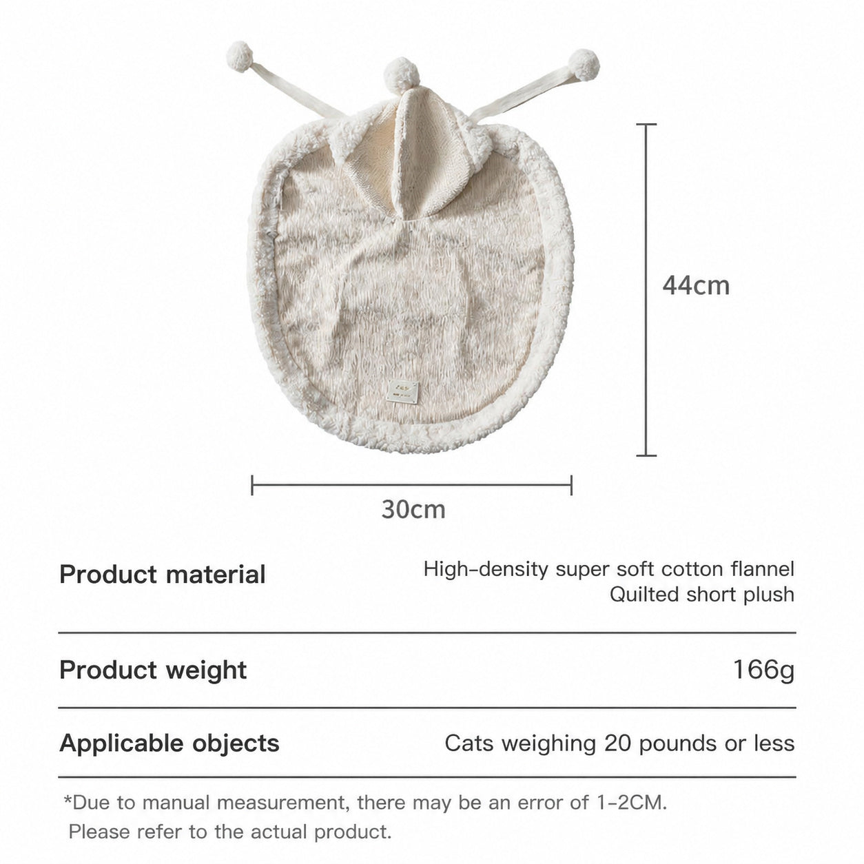 Sherpa Hooded Pet Cape