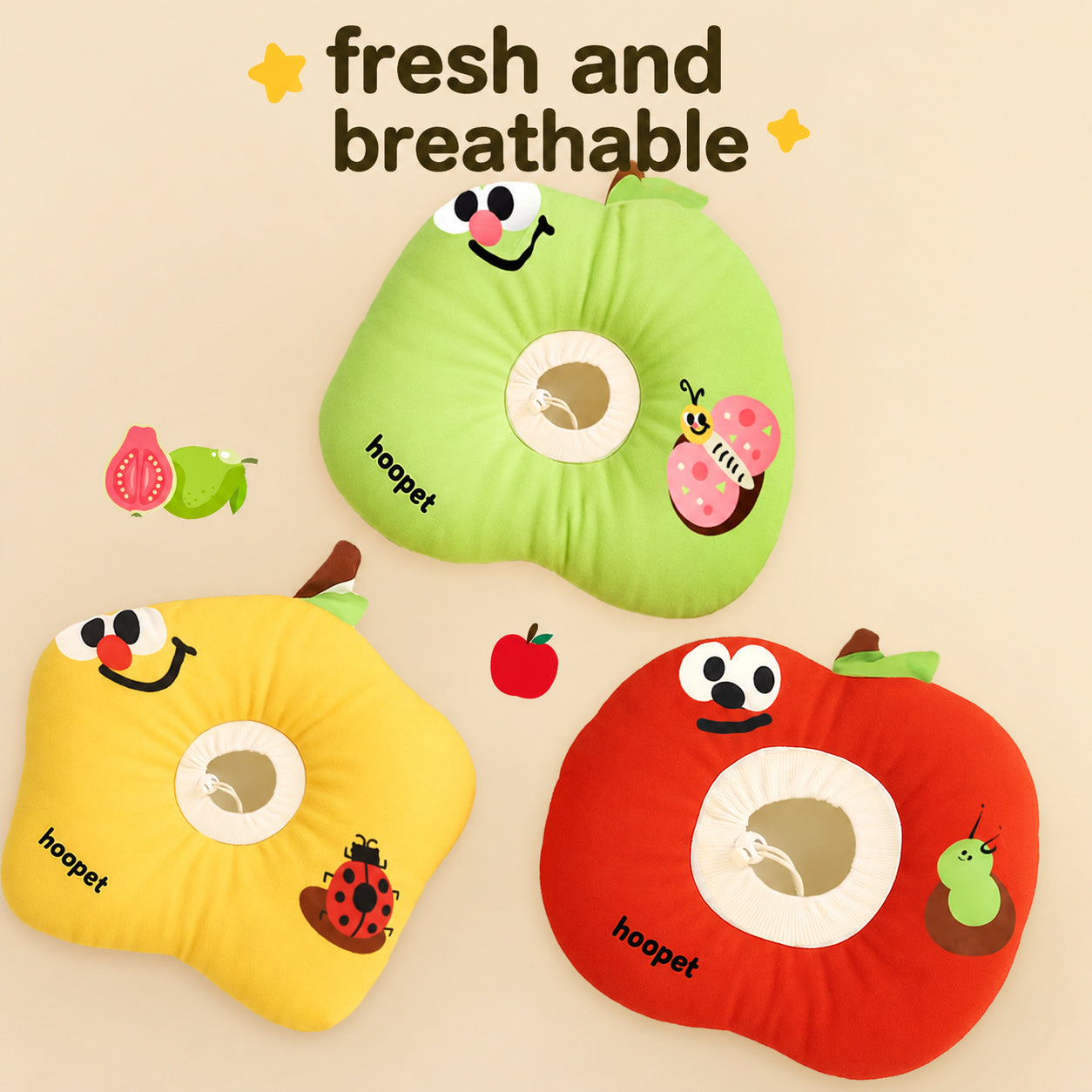 Fruit-Style Soft Pet Neck Pillow