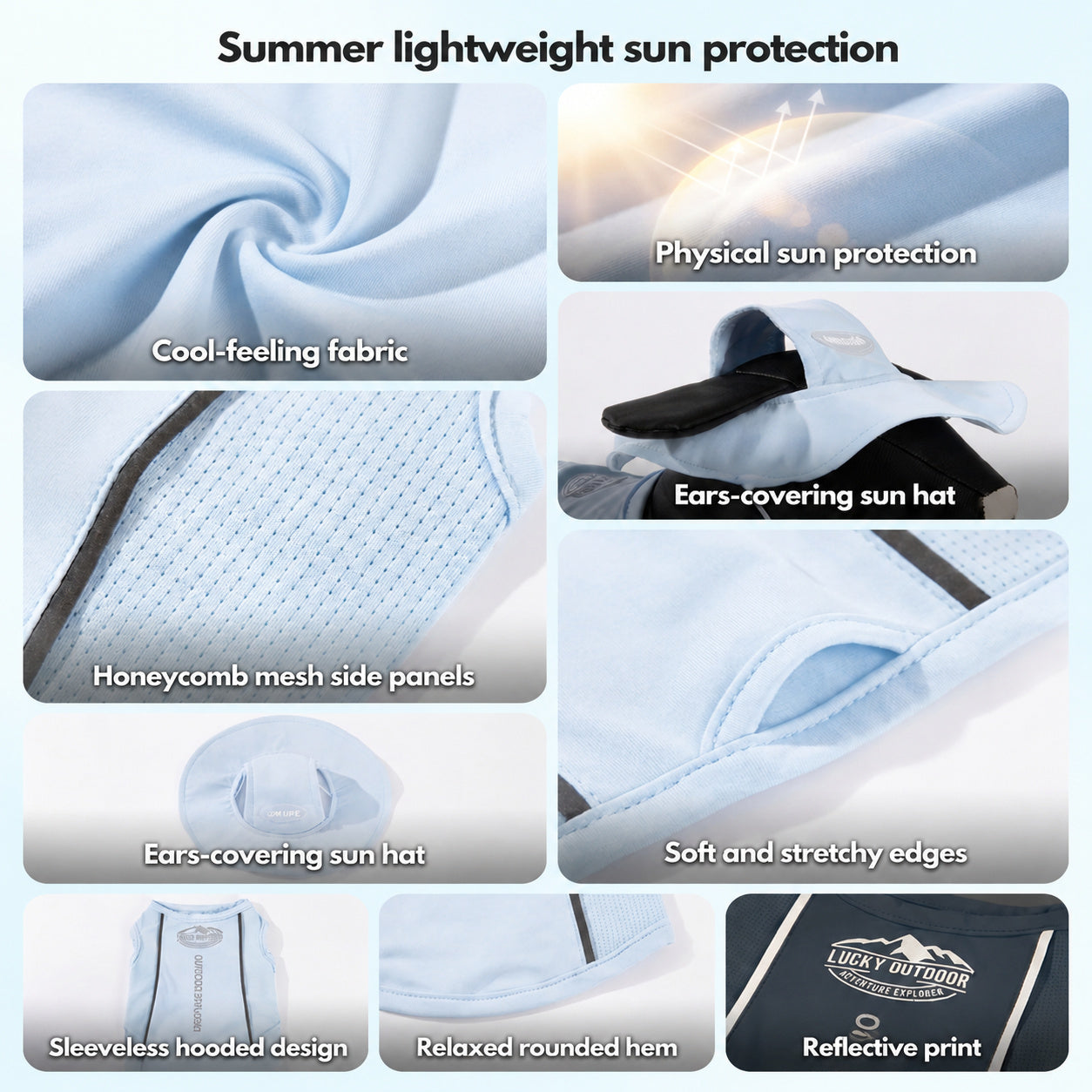 Cooling Vest With Sun Visor