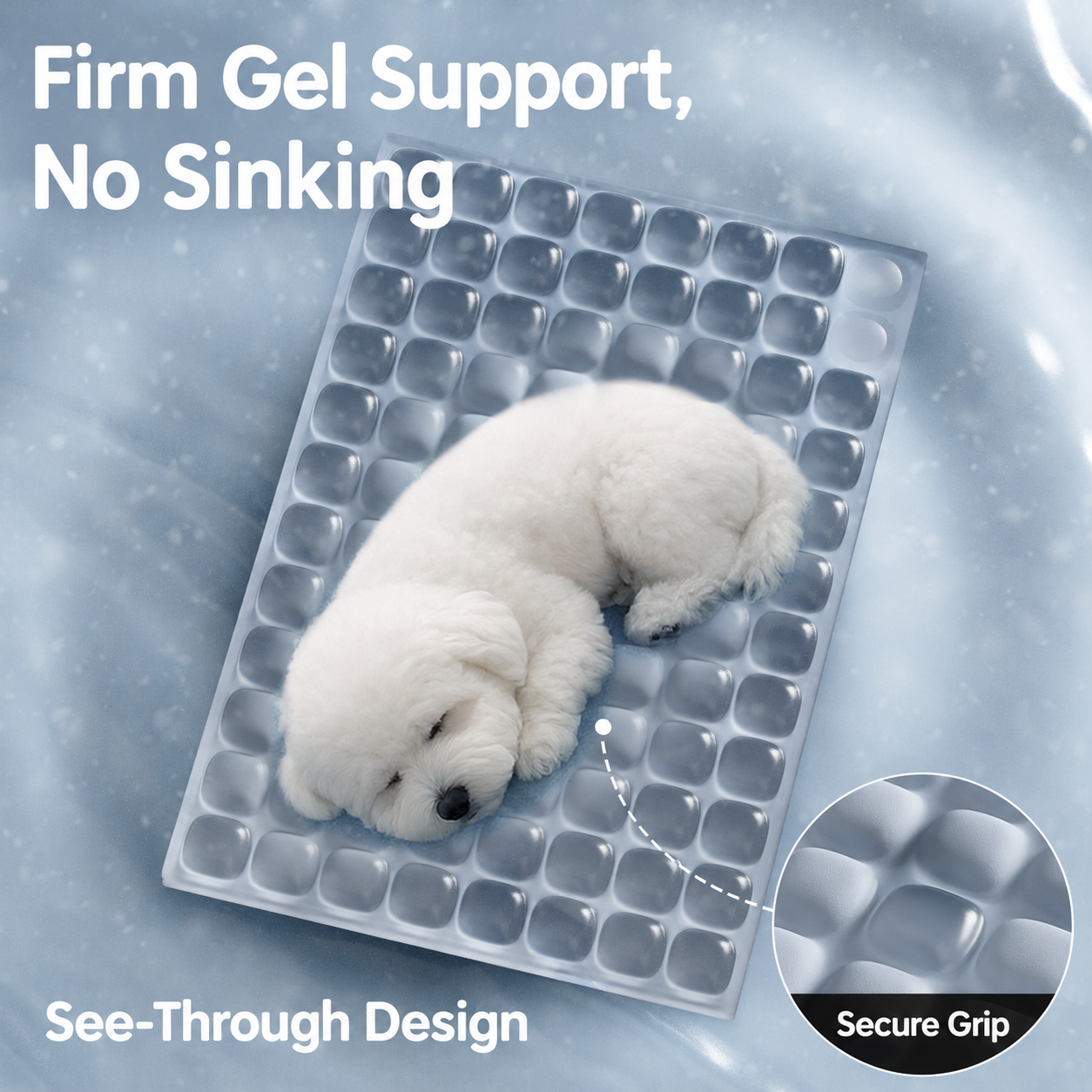 3D gel cooling pet mat