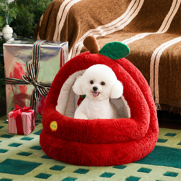 Apple dome pet bed