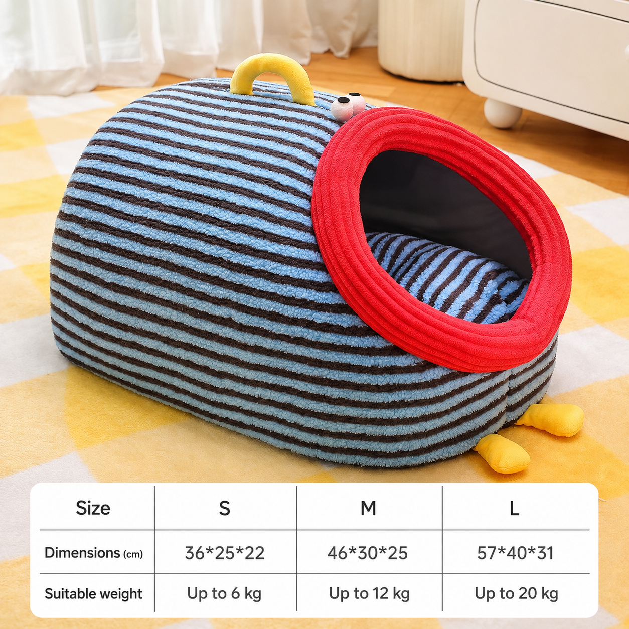 Plush Draft-blocking Pet Cave