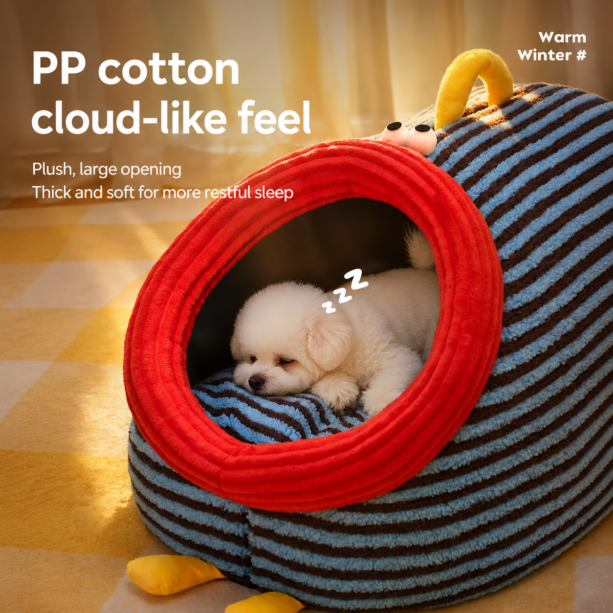 Plush Draft-blocking Pet Cave