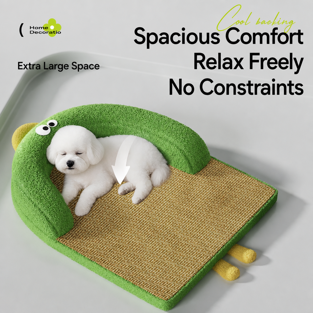 Rattan Cooling Pet Lounger