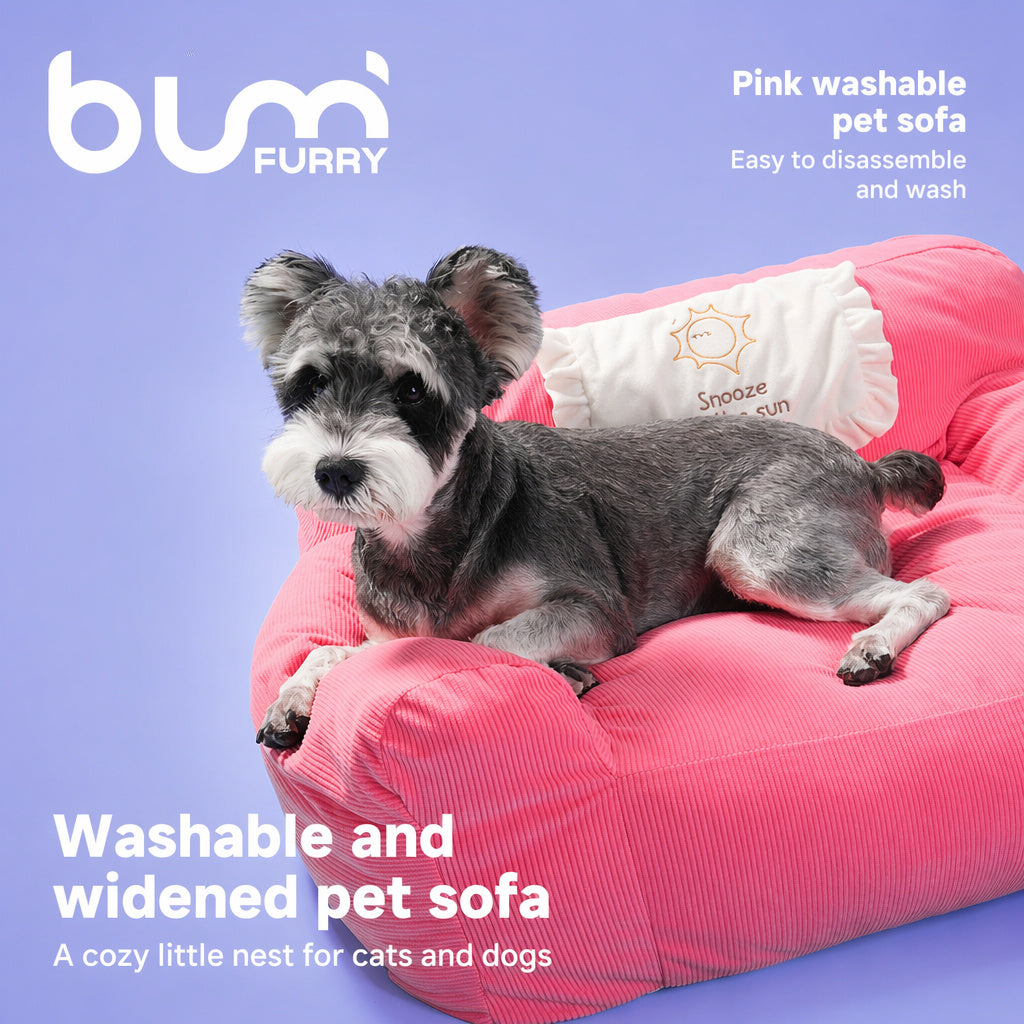 Washable Pink Pet Sofa