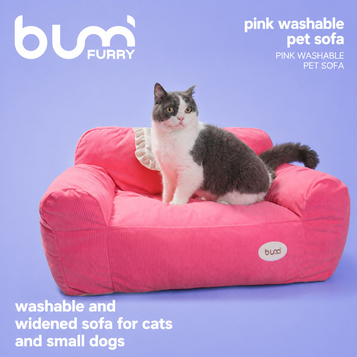 Washable Pink Pet Sofa