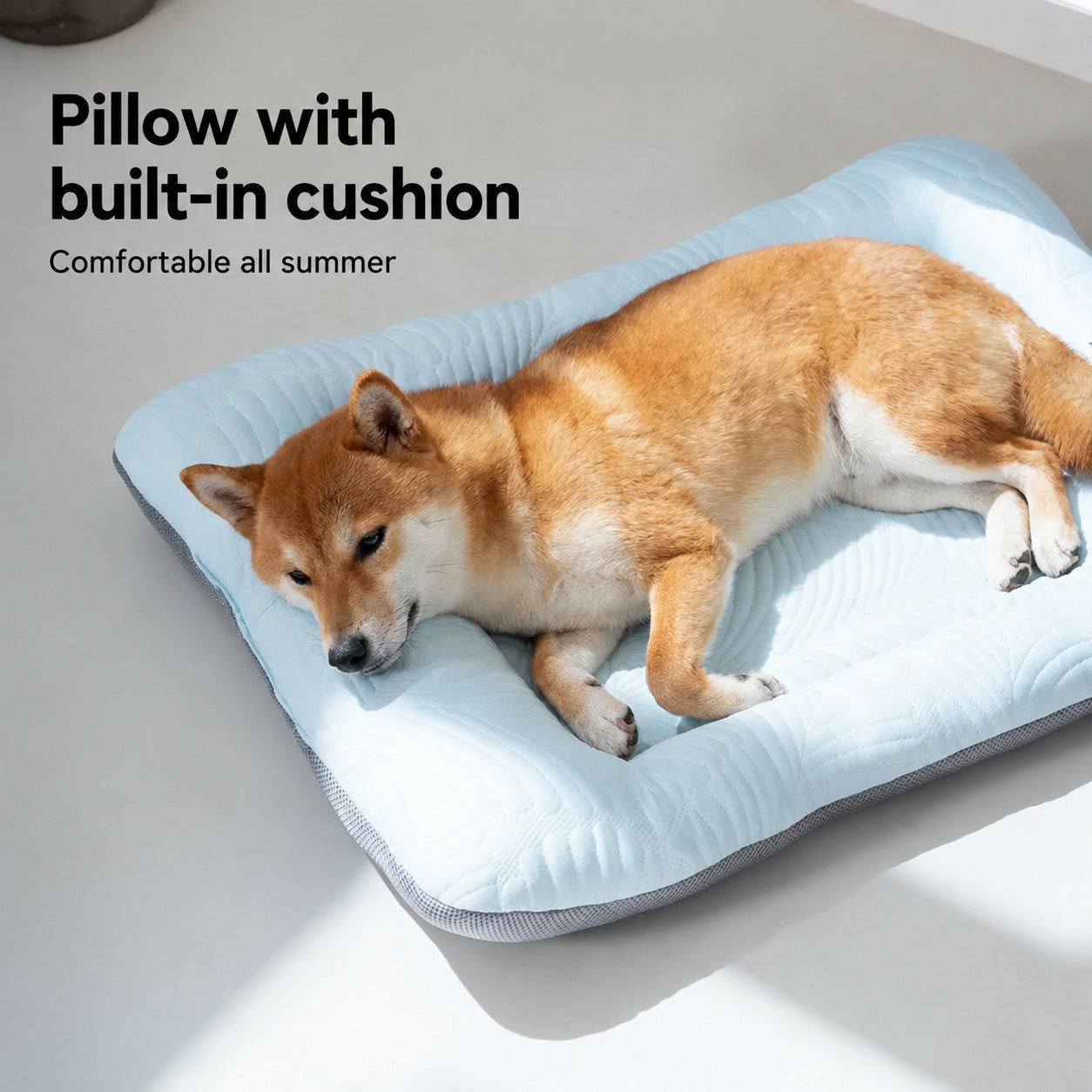 Cool-Touch Ice Silk Dog Bed