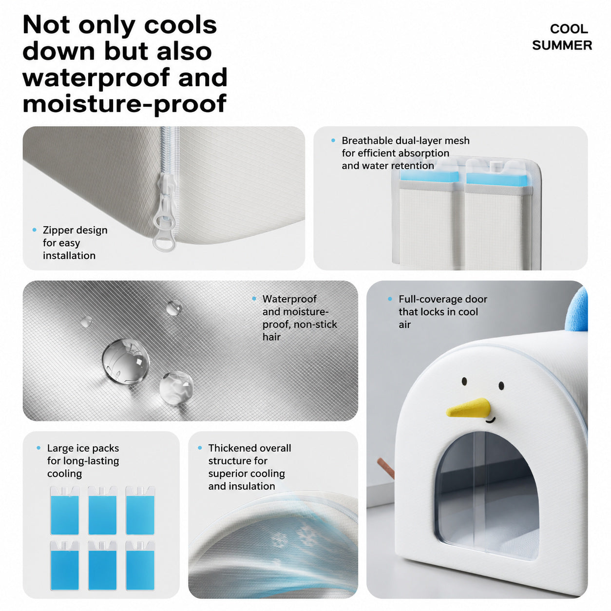 Snowman Cat AC Cabin