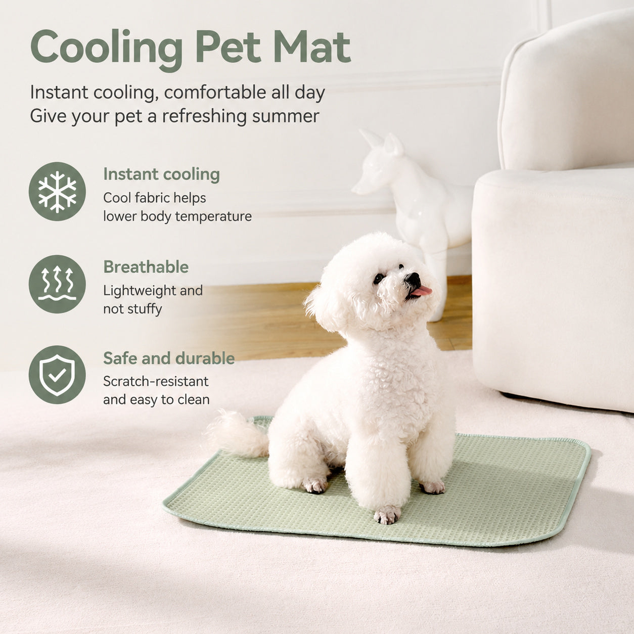 3d Ice-silk Cooling Pet Mat