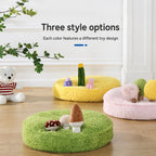 Plush Pet Bed With Crinkle