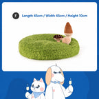 Plush Pet Bed With Crinkle
