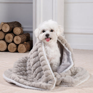 Reversible Faux Fur Pet Blanket