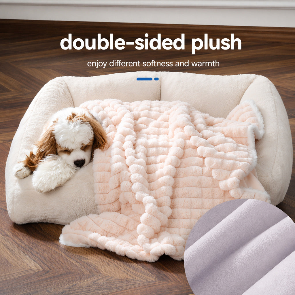 Reversible Faux Fur Pet Blanket