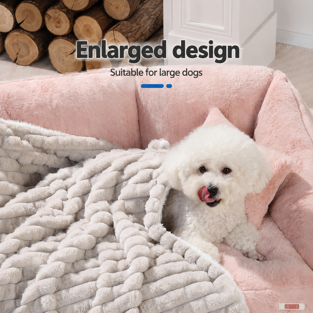 Reversible Faux Fur Pet Blanket