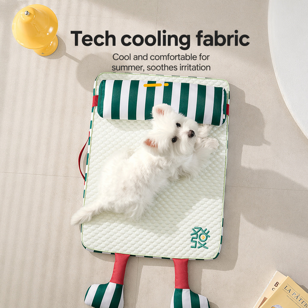Ice-silk Cooling Mat With Bolster