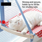 Gingham Window Cat Hammock