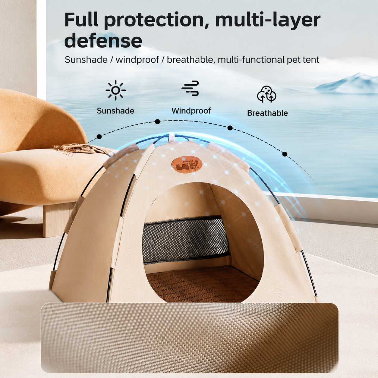 Pop-up Cat Camping Tent Bed