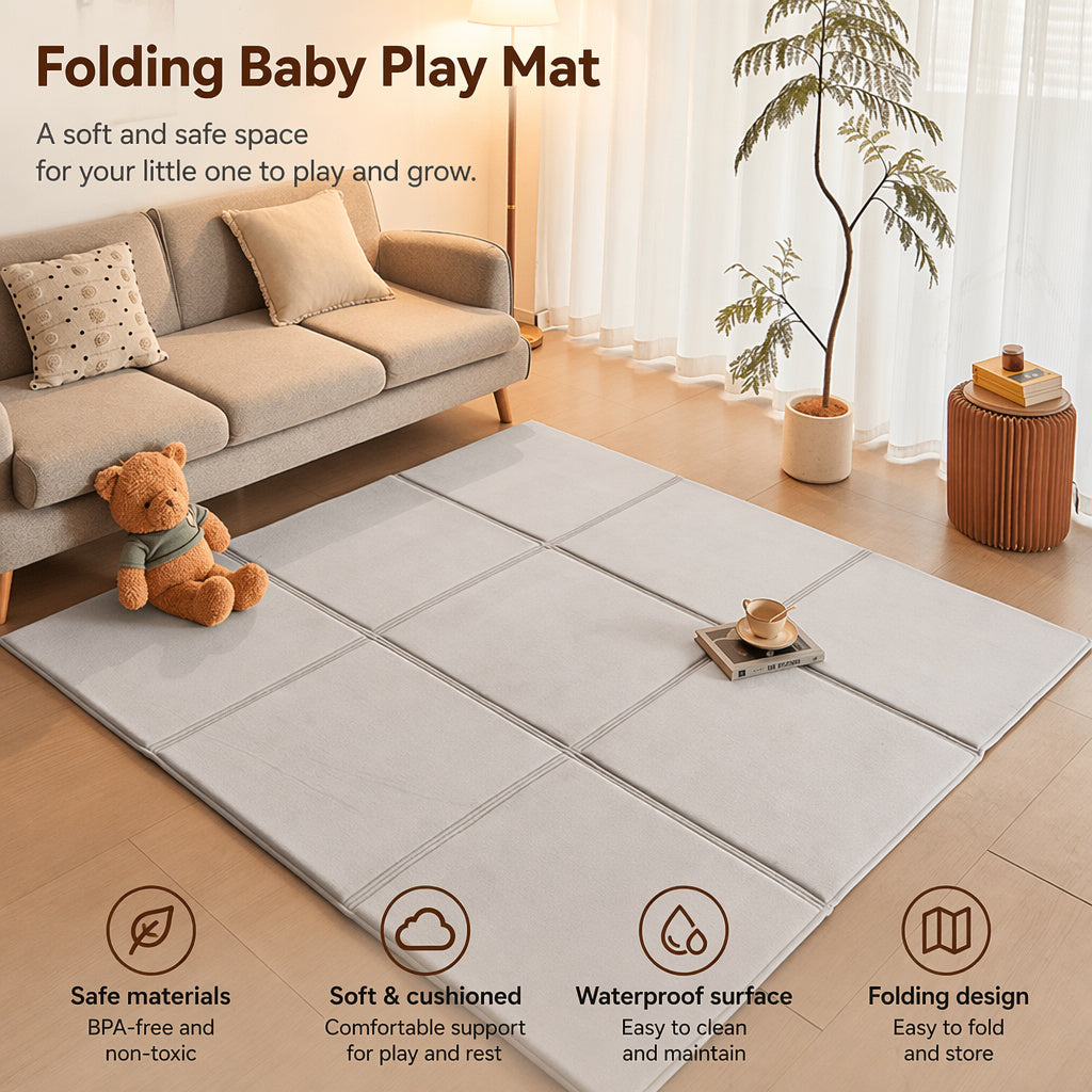 Foldable Plush Pet Floor Mat