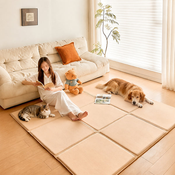Foldable Plush Pet Floor Mat
