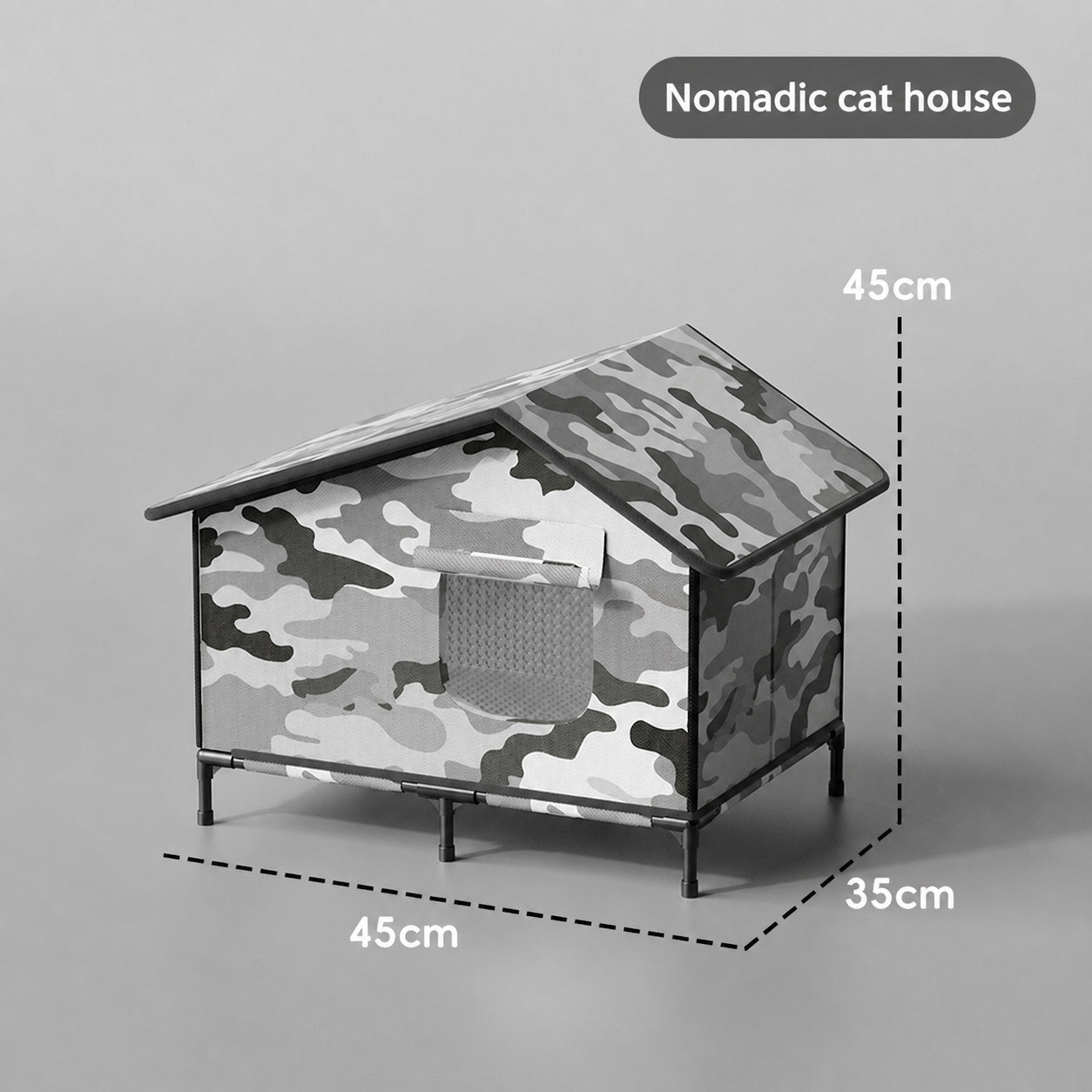 Camo Insulated Outdoor Cat House