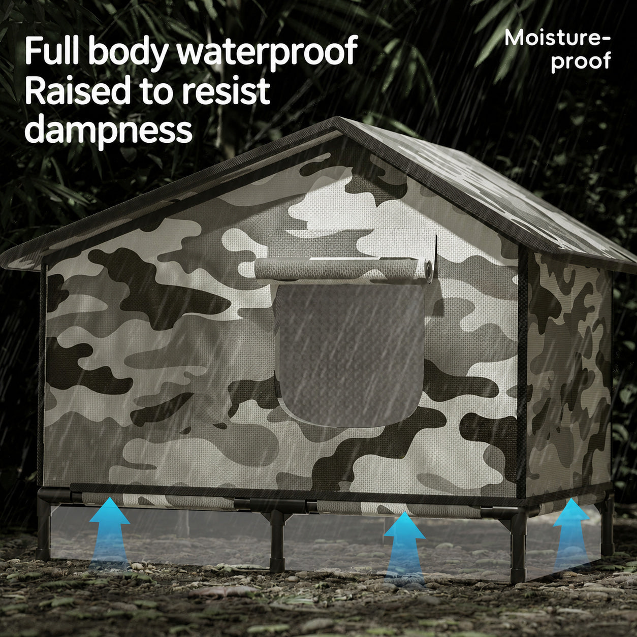 Camo Insulated Outdoor Cat House