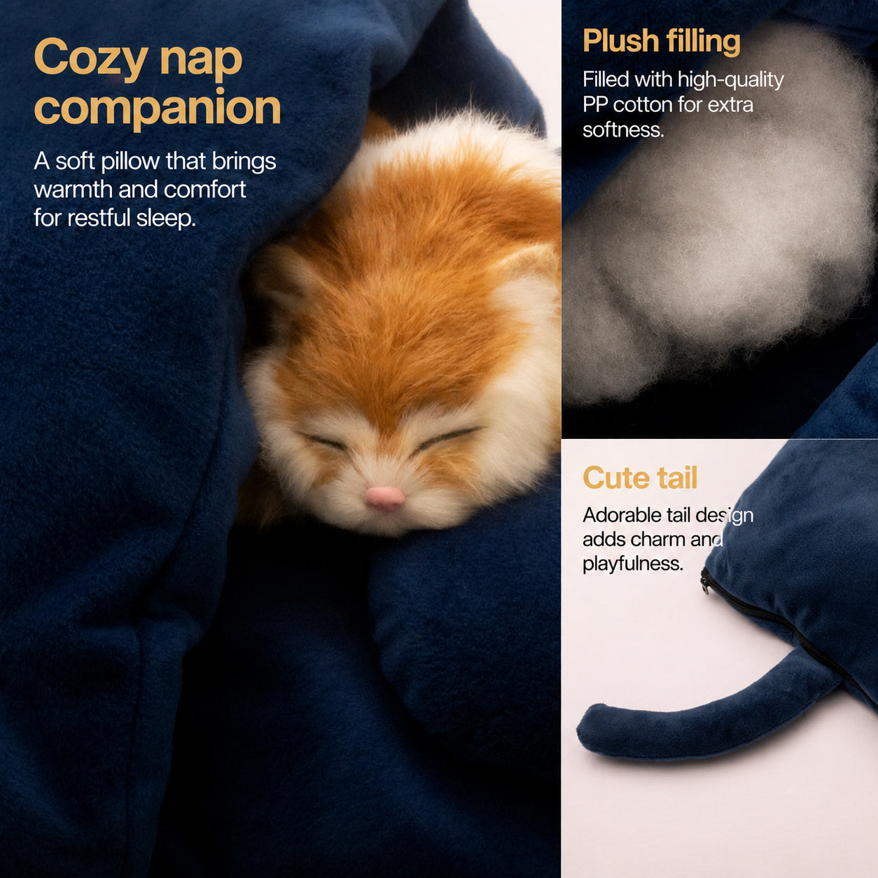 Washable Plush Cat Cave