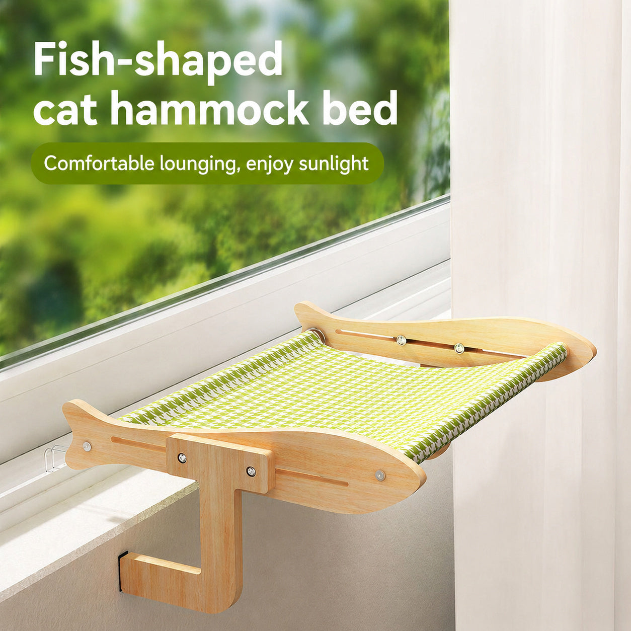 Fish-shaped Cat Hammock