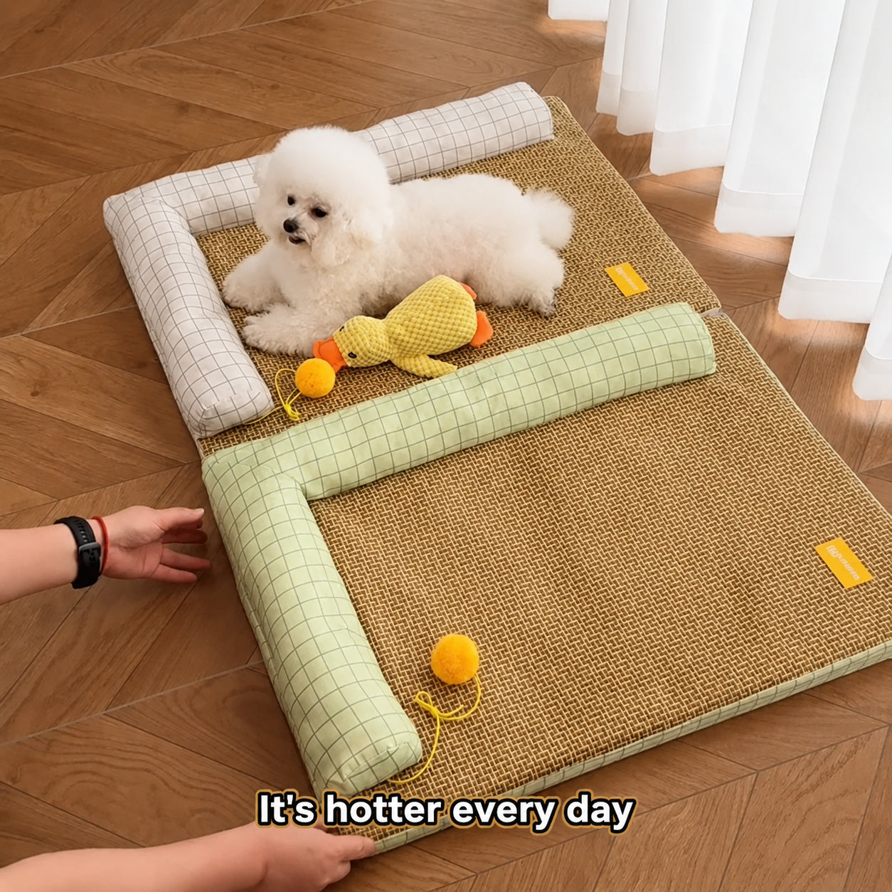Cooling Bolster Pet Bed