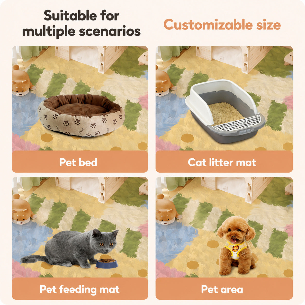 Waterproof PVC Pet Floor Mat
