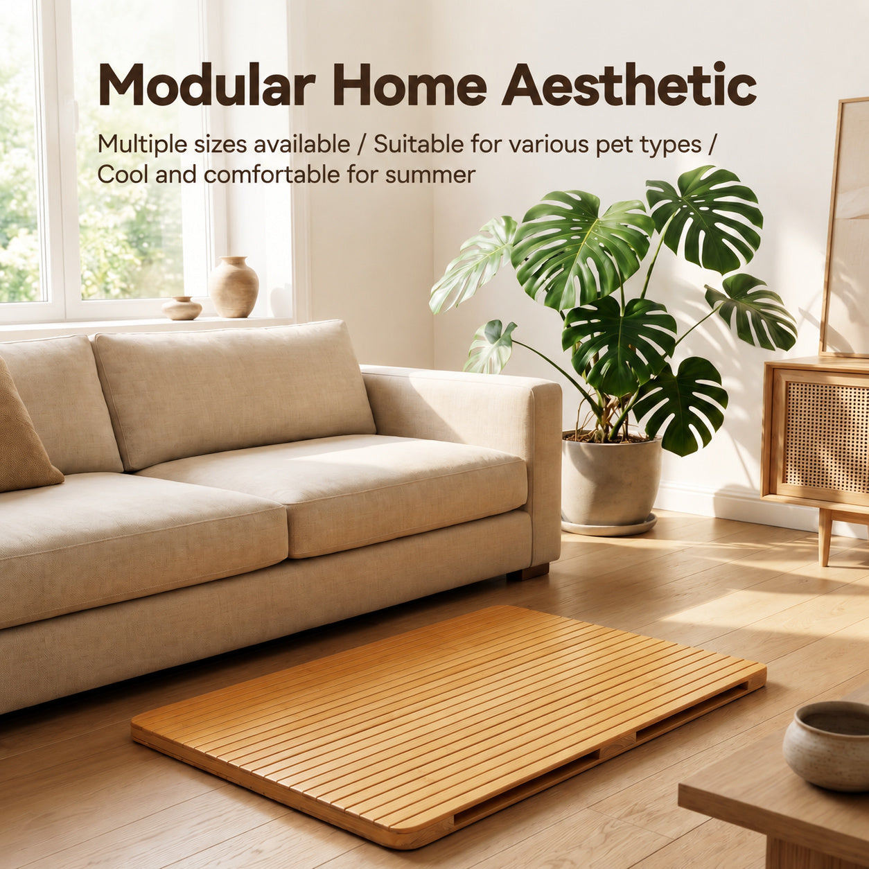 Scratch-proof Cooling Bamboo Mat